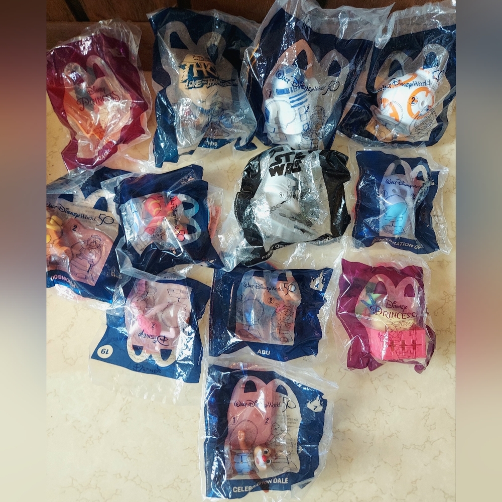 Disneys 50th Anniversary Collectible Mcdonalds Star Wars Princesses Characters